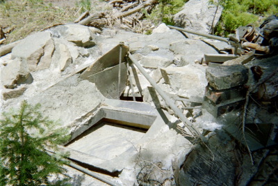 Back trap door to bunker